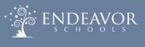 Endeavor-Schools-logo a child practicing coordination with a pouring activity in the practical life area